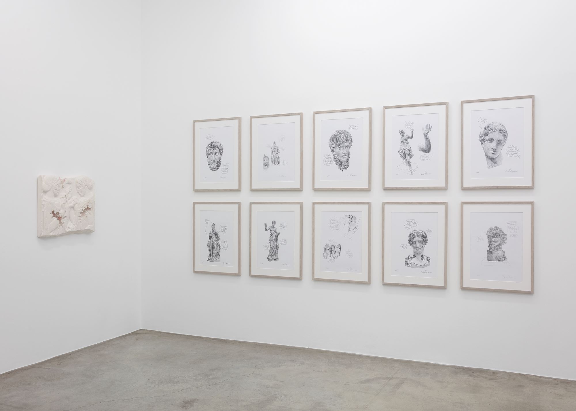 daniel arsham investigates classical objects with 'paris, 3020' at perrotin
