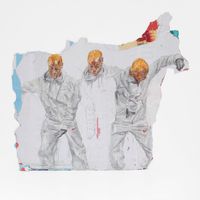 Harris Dancin by Pharaoh Kakudji contemporary artwork works on paper, mixed media