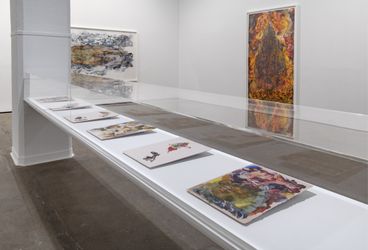 Exhibition view: Shahzia Sikander, Weeping Willows, Liquid Tongues, Sean Kelly, New York (5 November–19 December 2020). Courtesy: Sean Kelly, New York. Photo: Adam Reich.