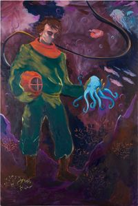 Scuba Diver 2 by Charles Hascoët contemporary artwork painting