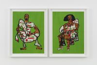 Homebodies - Tempted by Tschabalala Self contemporary artwork painting, works on paper, print