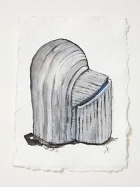 Head[case] working drawing 54 by Julia Morison contemporary artwork works on paper