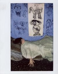 Untitled (Polaroid#042-3) by Roger Ballen contemporary artwork photography