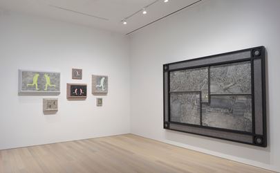 Exhibition view: Richard Artschwager, Primary Sources, Gagosian, 980 Madison Avenue, New York (16 January–23 February 2019). © 2019 Richard Artschwager / Artists Rights Society (ARS), New York. Courtesy Gagosian. Photo: Rob McKeever.