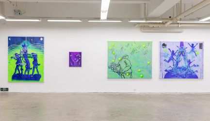 Exhibition view: Rao Weiyi, We wander, in seperate worlds, A Thousand Plateaus Art Space (16 July–26 August 2022). Courtesy A Thousand Plateaus Art Space.