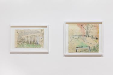 Exhibition view: Sarah Schumann, Memorials. Paintings and Drawings from the 1990s, Galerie Albrecht, Berlin (23 March–30 April 2023). Photo: Sandy Volz. Courtesy Galerie Albrecht.