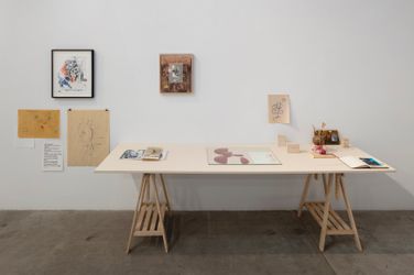 Exhibition view: Uri Aran, I'm a Restaurant, Andrew Kreps Gallery, New York (12 May–7 July 2023). Courtesy Andrew Kreps Gallery. Photo: Lance Brewer.