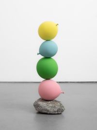 Untitled (short people)Lemon, Cadet Blue, Lime Green, Pink by Gimhongsok contemporary artwork sculpture