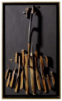 Violon coupé en longeur by Arman contemporary artwork sculpture