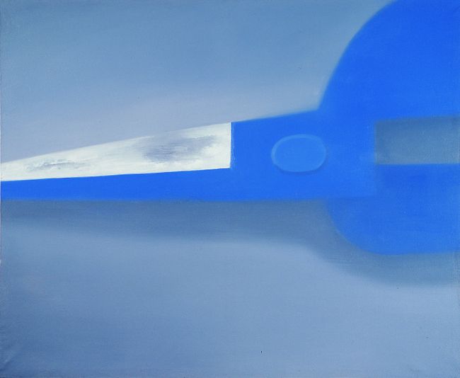 A Quarter of a Pair of Blue Scissors by Mao Xuhui contemporary artwork