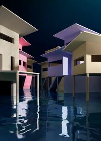 Flooded Street by James Casebere contemporary artwork photography