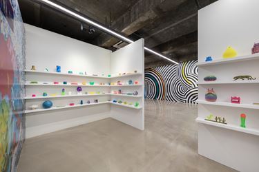 Installation view, Tobias Rehberger, 'Truths that would be maddening  without love', Gallery Baton, Seoul, 2020. Courtesy of Gallery Baton. Photo: Lim Jang Hwal