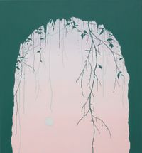 Cave and Moon by Viv Miller contemporary artwork painting