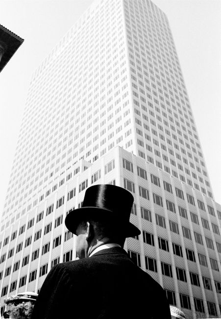 Man with top hat, 5th Ave, New York by Thomas Hoepker contemporary artwork