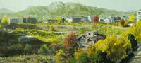 Study of Green-Seoul-Vacant Lot-Songhyeon-dong 2 by Honggoo Kang contemporary artwork painting