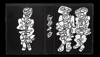 Deux personnages-Personnage-Motif by Jean Dubuffet contemporary artwork print