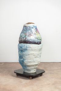 Untitled (cross stitch/deep breath) by Brendan Huntley contemporary artwork sculpture, ceramics