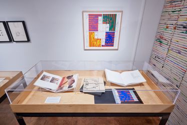 Exhibition view: Richard Jackson, Works with Books, Hauser & Wirth, Los Angeles, Book & Printed Matter Lab (20 March–6 June 2021). © Richard Jackson. Courtesy the artist and Hauser & Wirth. Photo: Mario de Lopez.
