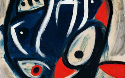 Joan Miró, Personnage (1977) (detail). Oil on canvas. 92 x 73 cm. Courtesy Galerie Gmurzynska.
