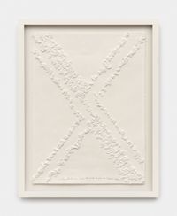 Bewitched by your own nautical surfaces I by Barbara Chase-Riboud contemporary artwork works on paper, textile