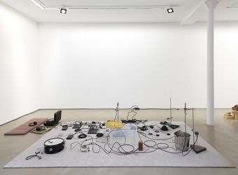 Exhibition view: Tarek Atoui, The Whisperers, Galerie Chantal Crousel, Paris (18 October–20 November 2021). Courtesy the artist and Galerie Chantal Crousel, Paris. Photo: Nick Ash.