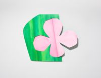 Hidden clover (pink) by Wonwoo Lee contemporary artwork painting