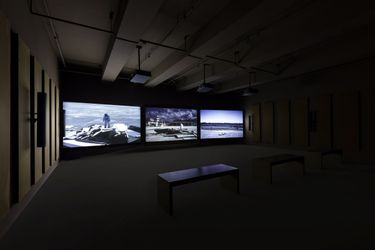John Akomfrah, The Airport, Lisson Gallery, Beijing (27 May–14 October 2023). Courtesy Lisson Gallery.
