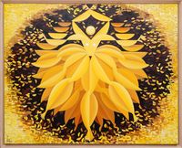 Dance of the Sun Goddess by Jung Kangja contemporary artwork painting