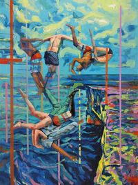 Divers V by Andrae Green contemporary artwork painting