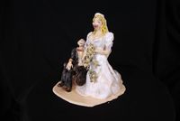 Anna Nicole Smith’s wedding to 89 year old weelchair bound oil- tycoon, J. Howard Marshall II by Ioana Maria Sisea contemporary artwork sculpture