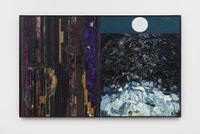 To Transcend/The Moon by Joan Snyder contemporary artwork painting