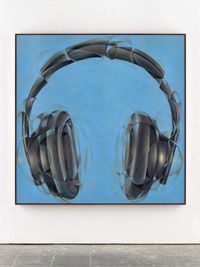 Headphones by René Wirths contemporary artwork painting