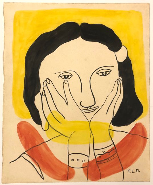 Portrait by Fernand Léger contemporary artwork