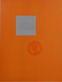 Suprematist Herman Miller by David Diao contemporary artwork painting, works on paper