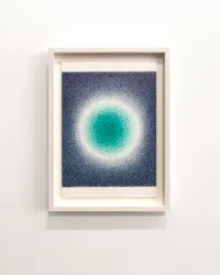 Circular glow (blue-green) by Ignacio Uriarte contemporary artwork works on paper, drawing
