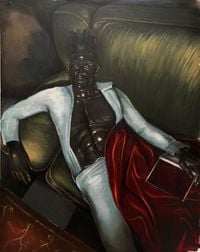 Sombre Rêverie by Johnson Eziefula contemporary artwork painting
