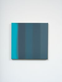 When two colours become one – particles in water, by Simon Morris contemporary artwork painting