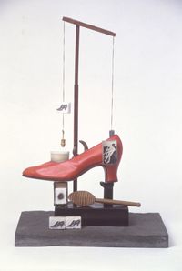 Objet surréaliste à fonctionnement symbolique, connu aussi comme Le soulier de Gala, et Objet escatologique de fonctionnement symbolique (Le soulier de Gala) by Salvador Dalí contemporary artwork sculpture