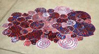 Snails: Born of the Fourth of July by Polly Apfelbaum contemporary artwork textile