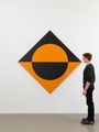 Black Orange Circle by Leon Polk Smith contemporary artwork 2