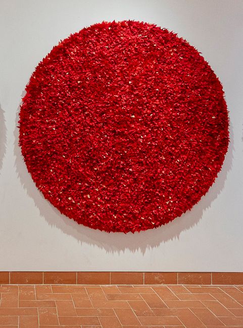 Brise du rouge Soleil 1 by Joël Andrianomearisoa contemporary artwork