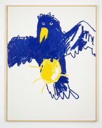 ENORME WEISHEIT ALS ADLER + SONN by Andi Fischer contemporary artwork painting, drawing