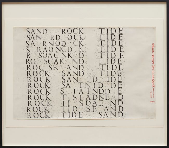 Sand Rock Tide by Dom Sylvester Houédard contemporary artwork