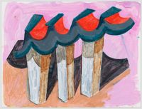 untitled: ceremonial monument; 2020 by Phyllida Barlow contemporary artwork painting, works on paper