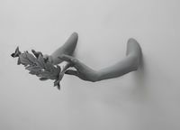 Gesture (laurel wreath) by Hans Op de Beeck contemporary artwork sculpture