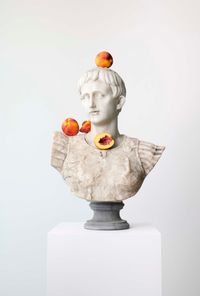 Bust (Nectarines) by Tony Matelli contemporary artwork sculpture