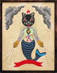 Spreading Poison by Koichiro Takagi contemporary artwork painting, mixed media, textile