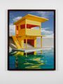 Bright Yellow House on Water by James Casebere contemporary artwork 1