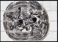 Antinomy Paradox (P3) by Pierre Mukeba contemporary artwork works on paper, drawing