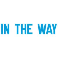IN THE WAY by Lawrence Weiner contemporary artwork mixed media